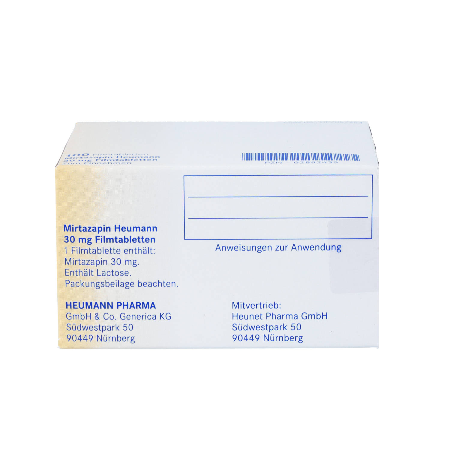 MIRTAZAPIN Heumann 30 mg Filmtabletten