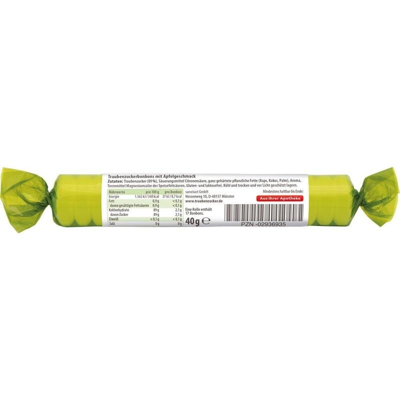 INTACT Traubenzucker Rolle Apfel