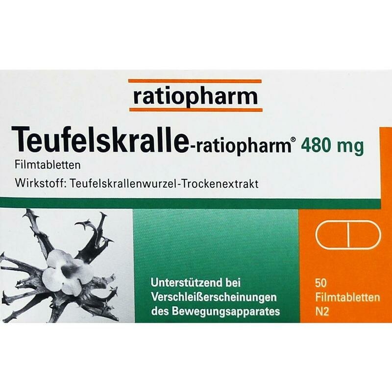 TEUFELSKRALLE-RATIOPHARM Filmtabletten