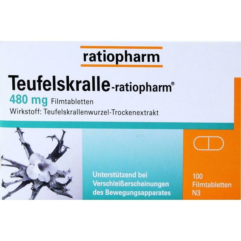 TEUFELSKRALLE-RATIOPHARM Filmtabletten