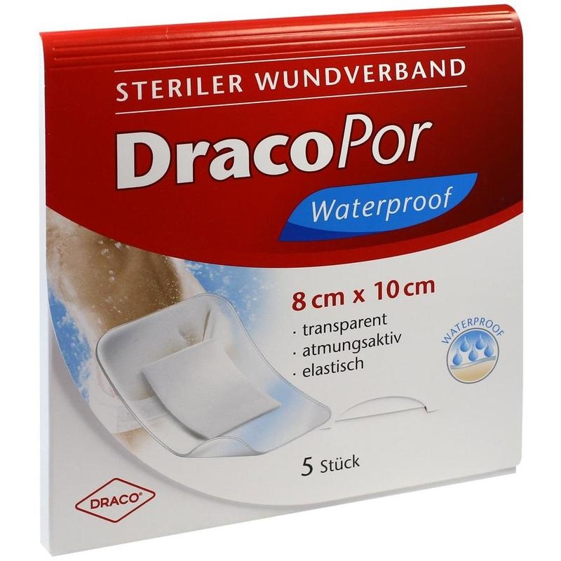 DRACOPOR waterproof Wundverband 8x10 cm steril