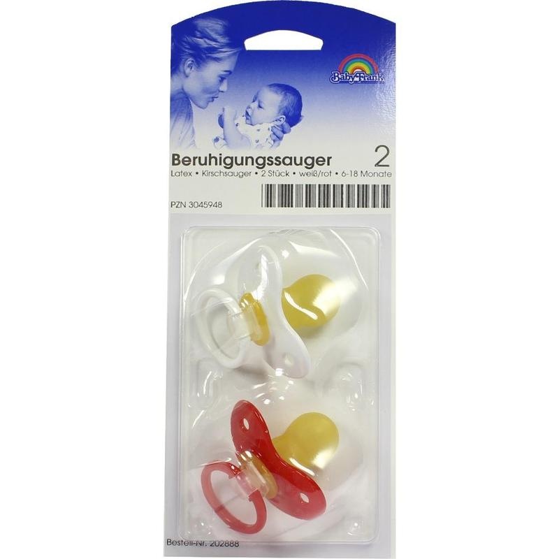 SAUGER Kirsche Latex Gr.2 6-18 Mon.weiß/rot