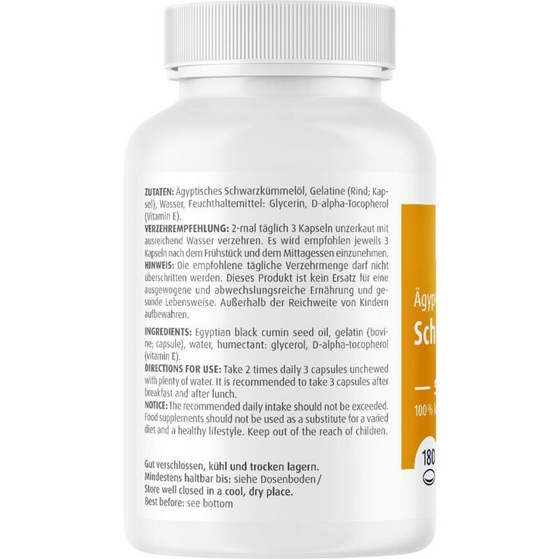 ÄGYPTISCHES Schwarzkümmelöl Kapseln 500 mg