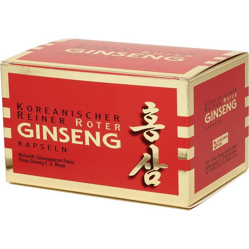 KOREANISCHER Reiner Roter Ginseng 300 mg Kapseln