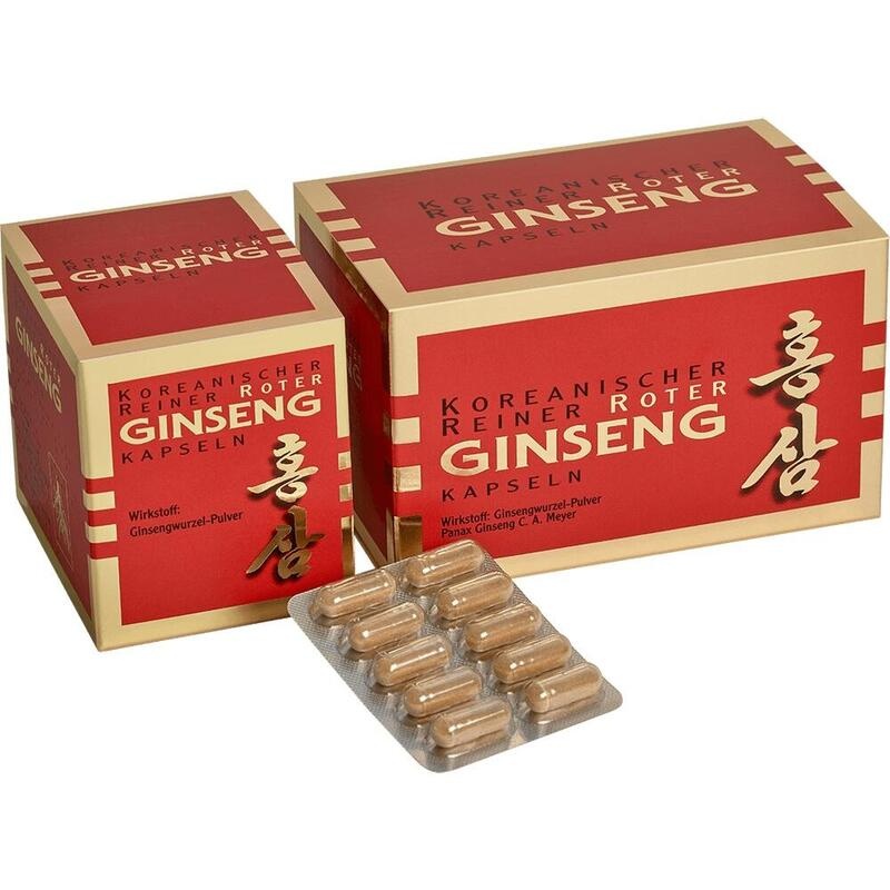 KOREANISCHER Reiner Roter Ginseng 300 mg Kapseln