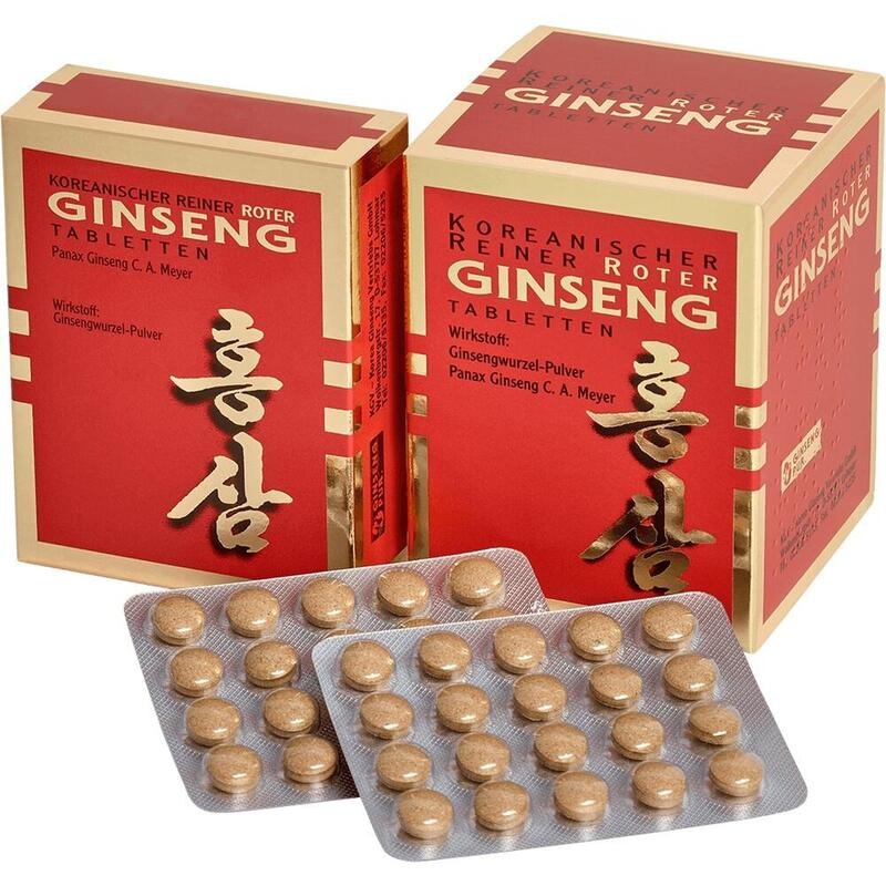 KOREANISCHER Reiner Roter Ginseng 300 mg Tabletten