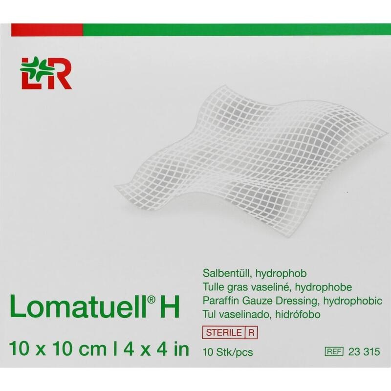 LOMATUELL H Salbentüll 10x10 cm steril