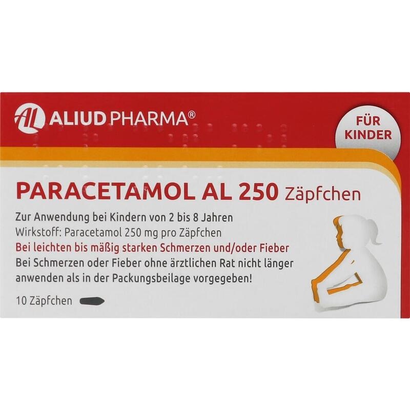 PARACETAMOL AL 250 Kleinkindersuppositorien