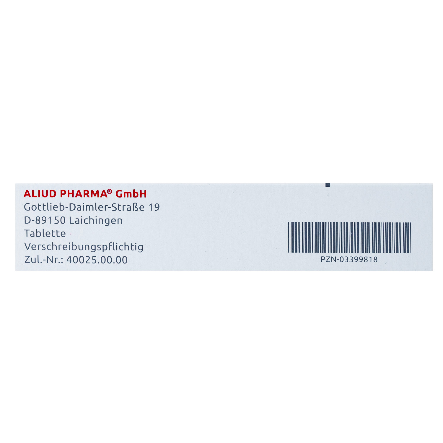 ALLOPURINOL AL 100 Tabletten