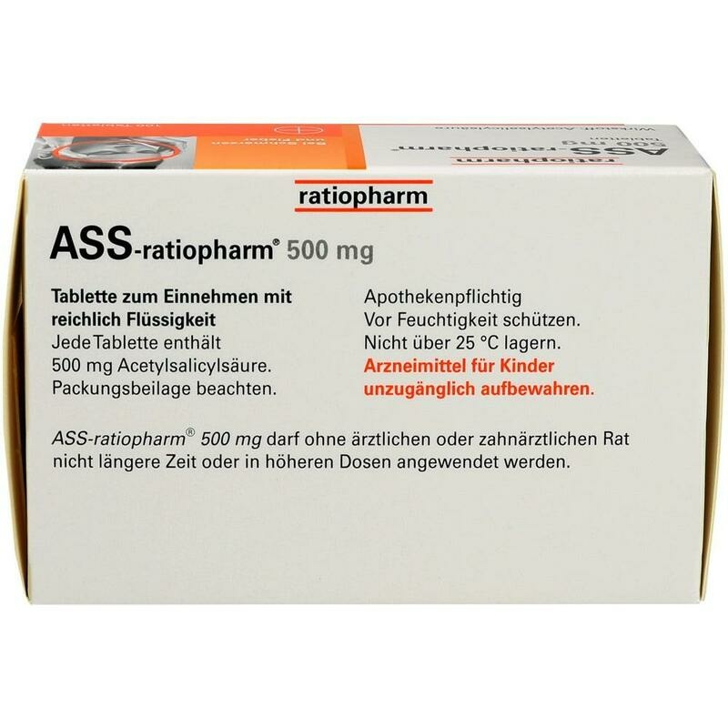 ASS-ratiopharm 500 mg Tabletten