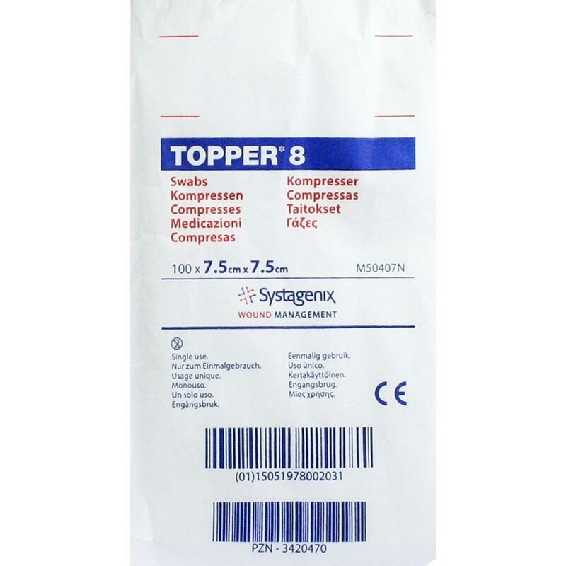 TOPPER 8 Kompr.7,5x7,5 cm unsteril