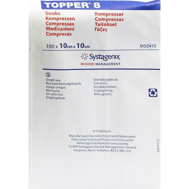 TOPPER 8 Kompr.10x10 cm unsteril