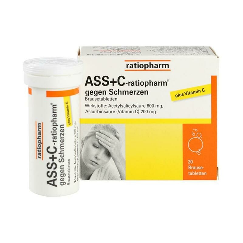 ASS + C-ratiopharm gegen Schmerzen Brausetabletten