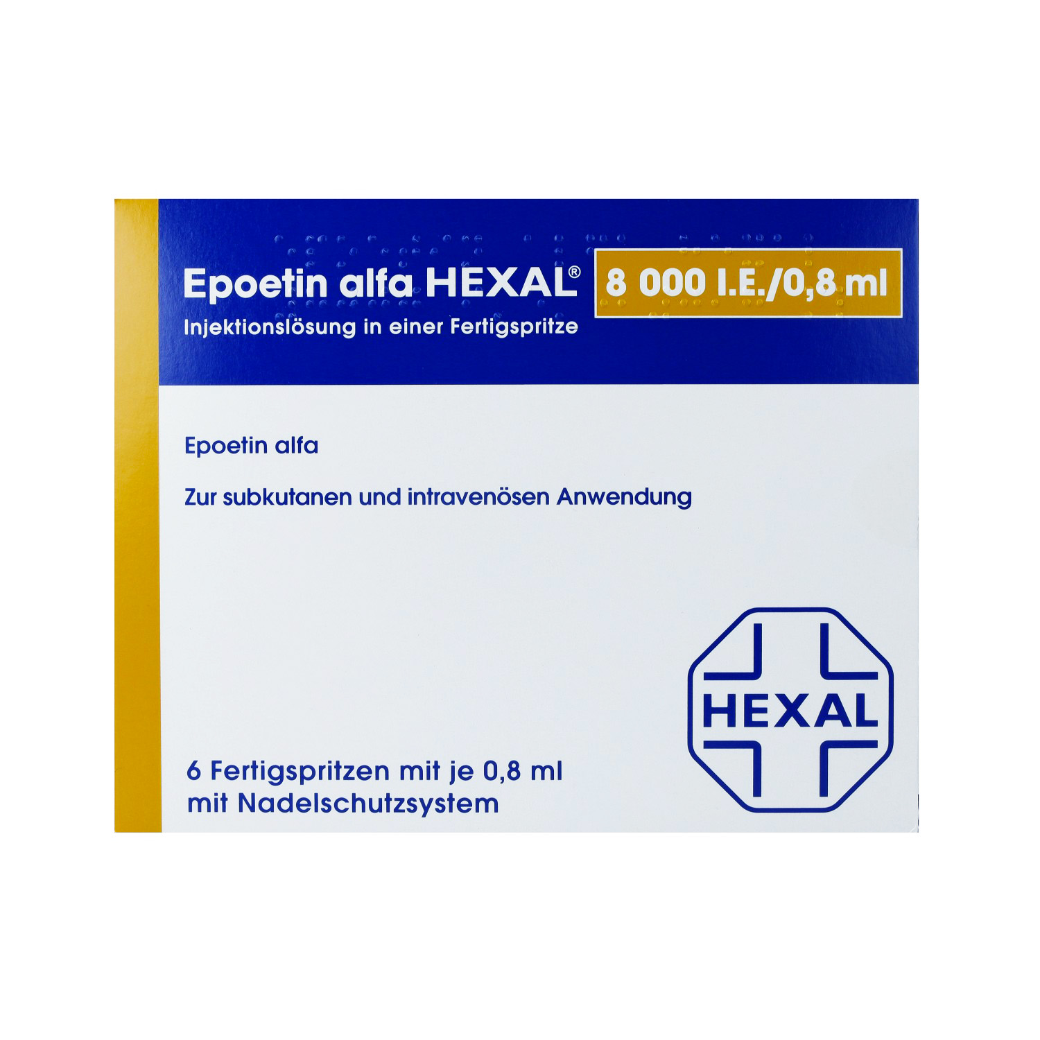 EPOETIN alfa HEXAL 8.000 I.E./0,8ml Inj.-L.F.Sp.