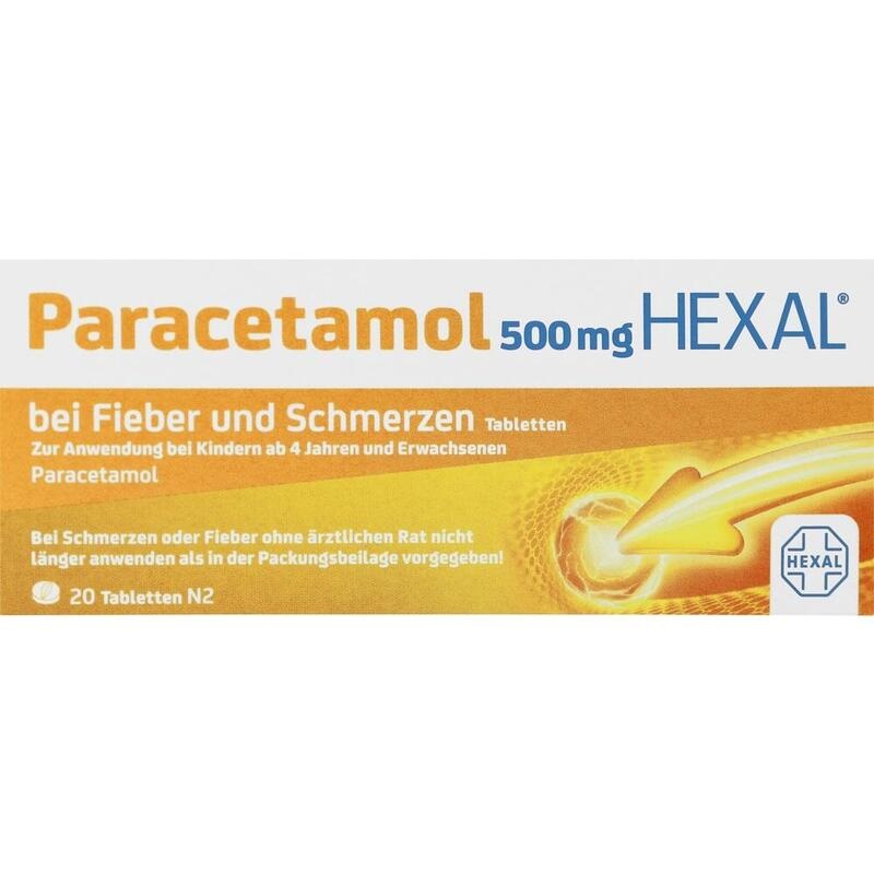 PARACETAMOL 500 mg HEXAL b.Fieber u.Schmerzen Tab.