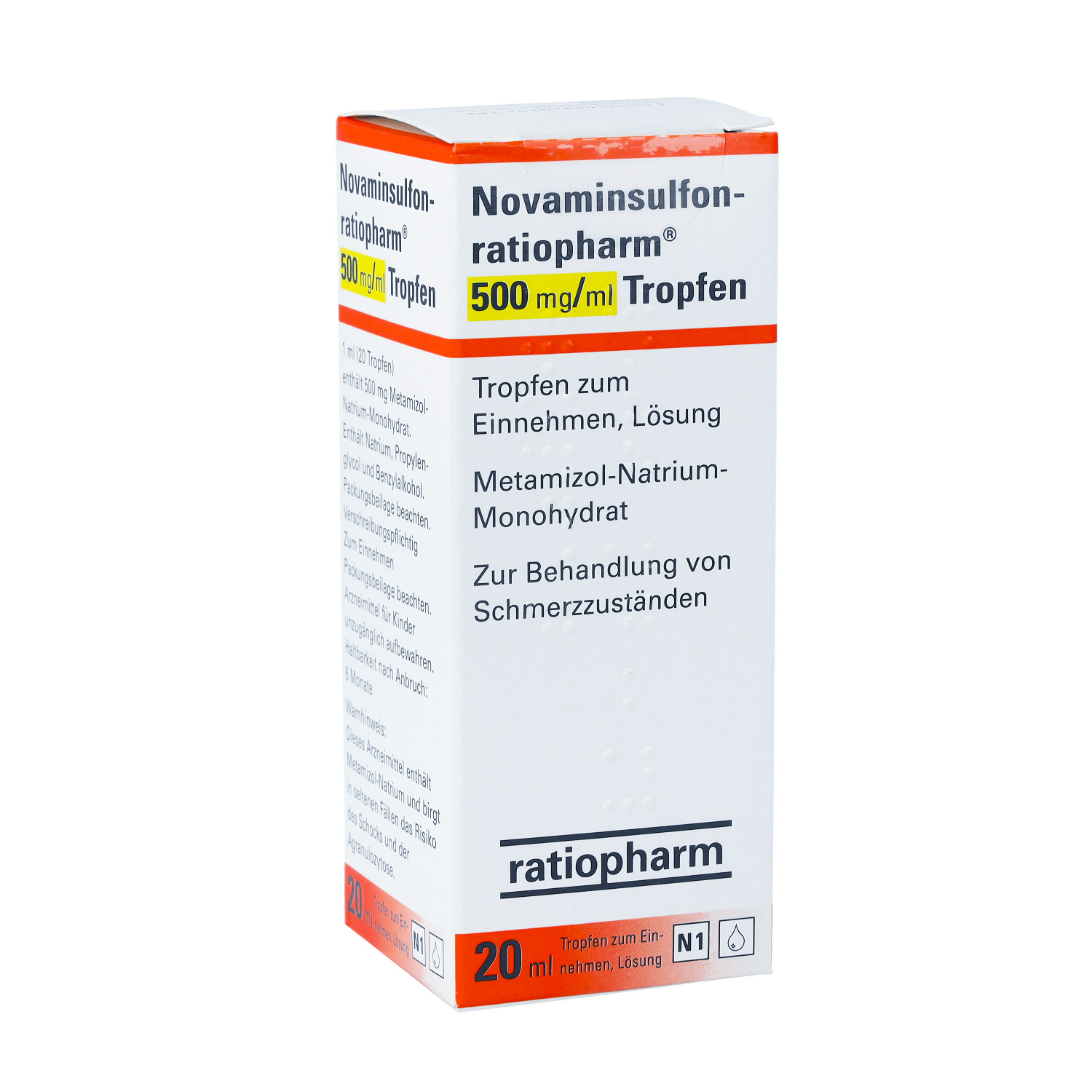NOVAMINSULFON-ratiopharm 500 mg/ml Tropfen z.Einn.