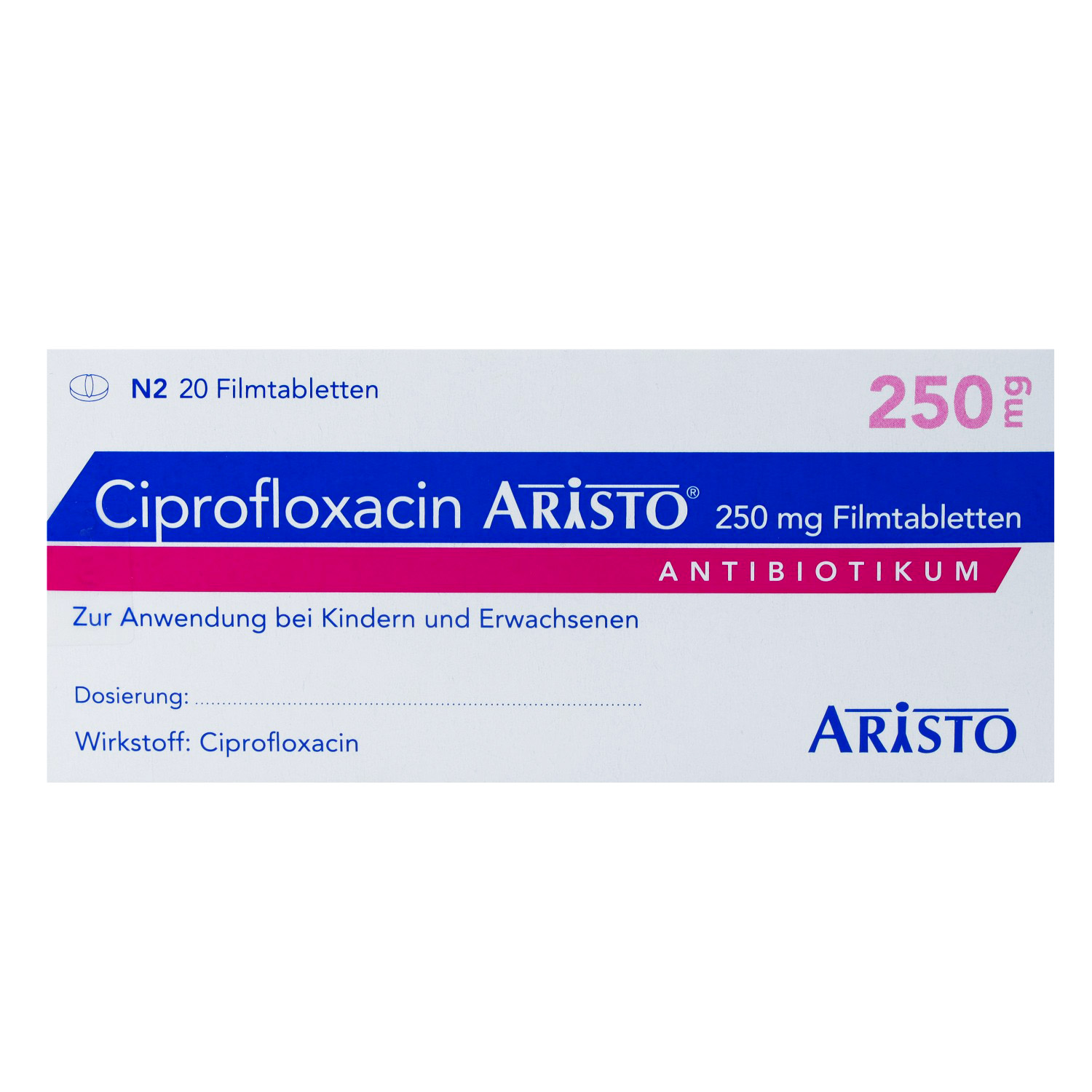 CIPROFLOXACIN Aristo 250 mg Filmtabletten