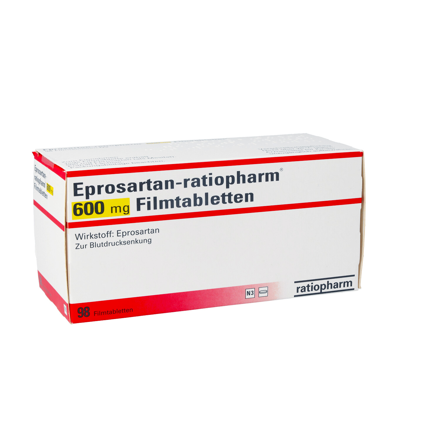 EPROSARTAN-ratiopharm 600 mg Filmtabletten