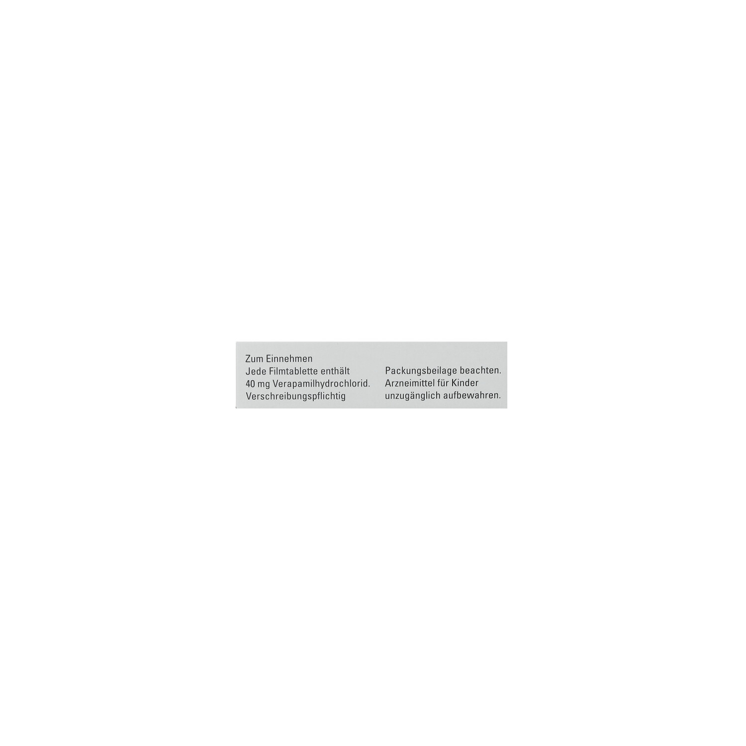 VERAPAMIL-ratiopharm N 40 mg Filmtabletten