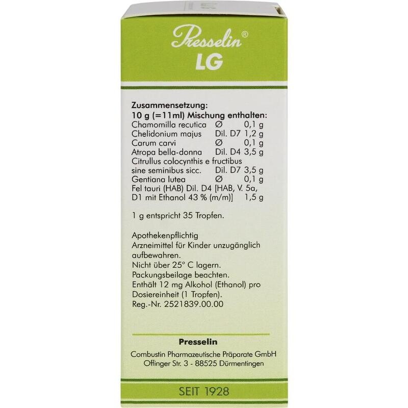 PRESSELIN LG Leber Galle Tropfen zum Einnehmen