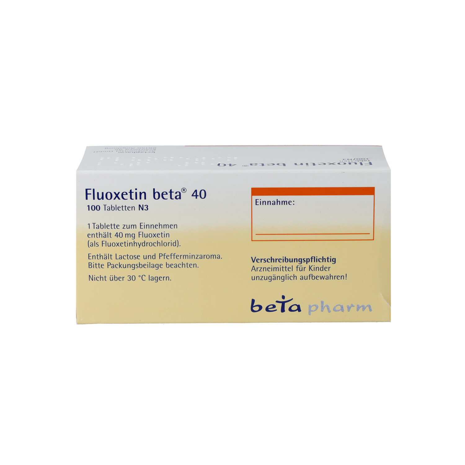 FLUOXETIN beta 40 Tabletten