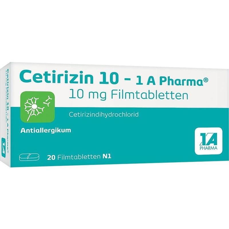 CETIRIZIN 10-1A Pharma Filmtabletten