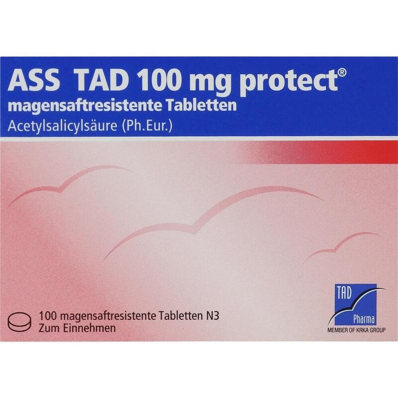 ASS TAD 100 mg protect magensaftres.Filmtabletten