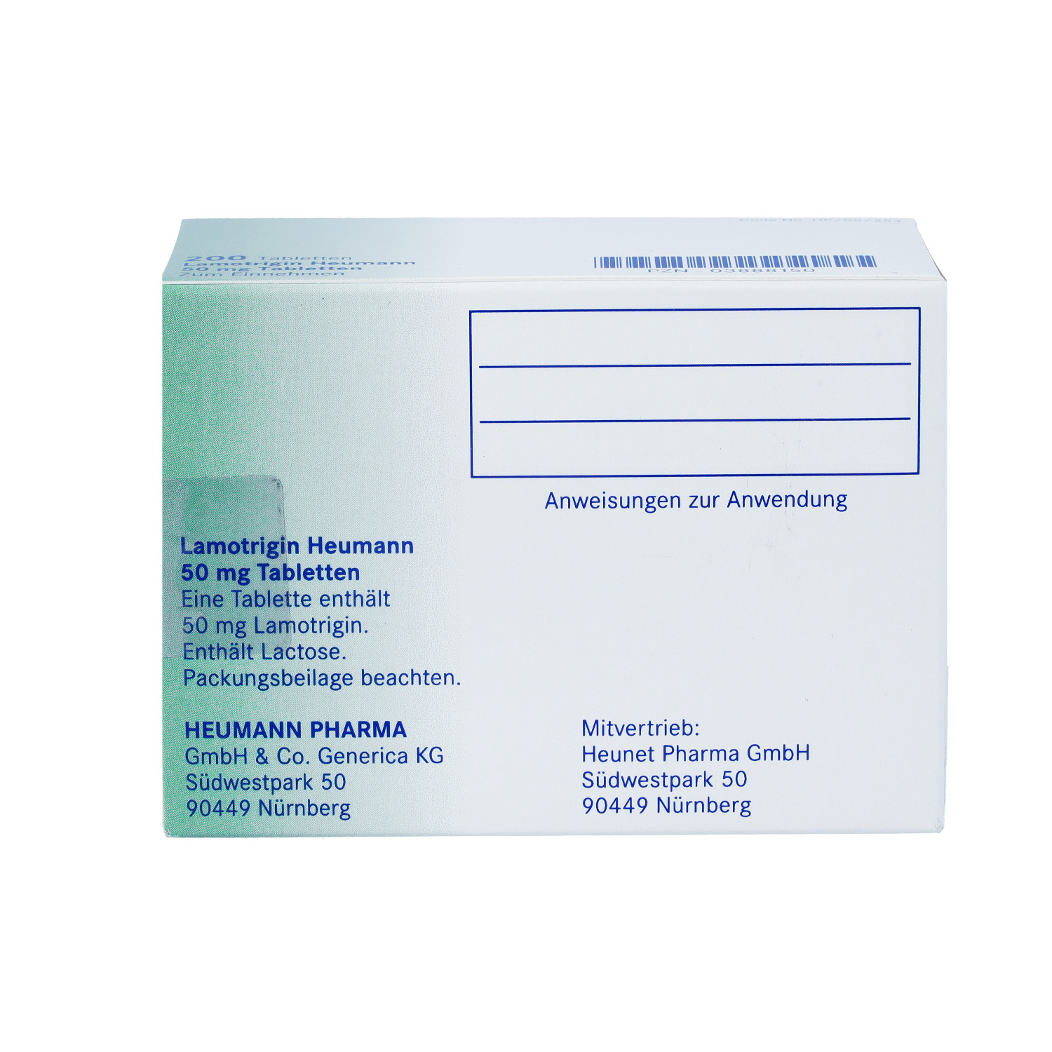 LAMOTRIGIN Heumann 50 mg Tabletten
