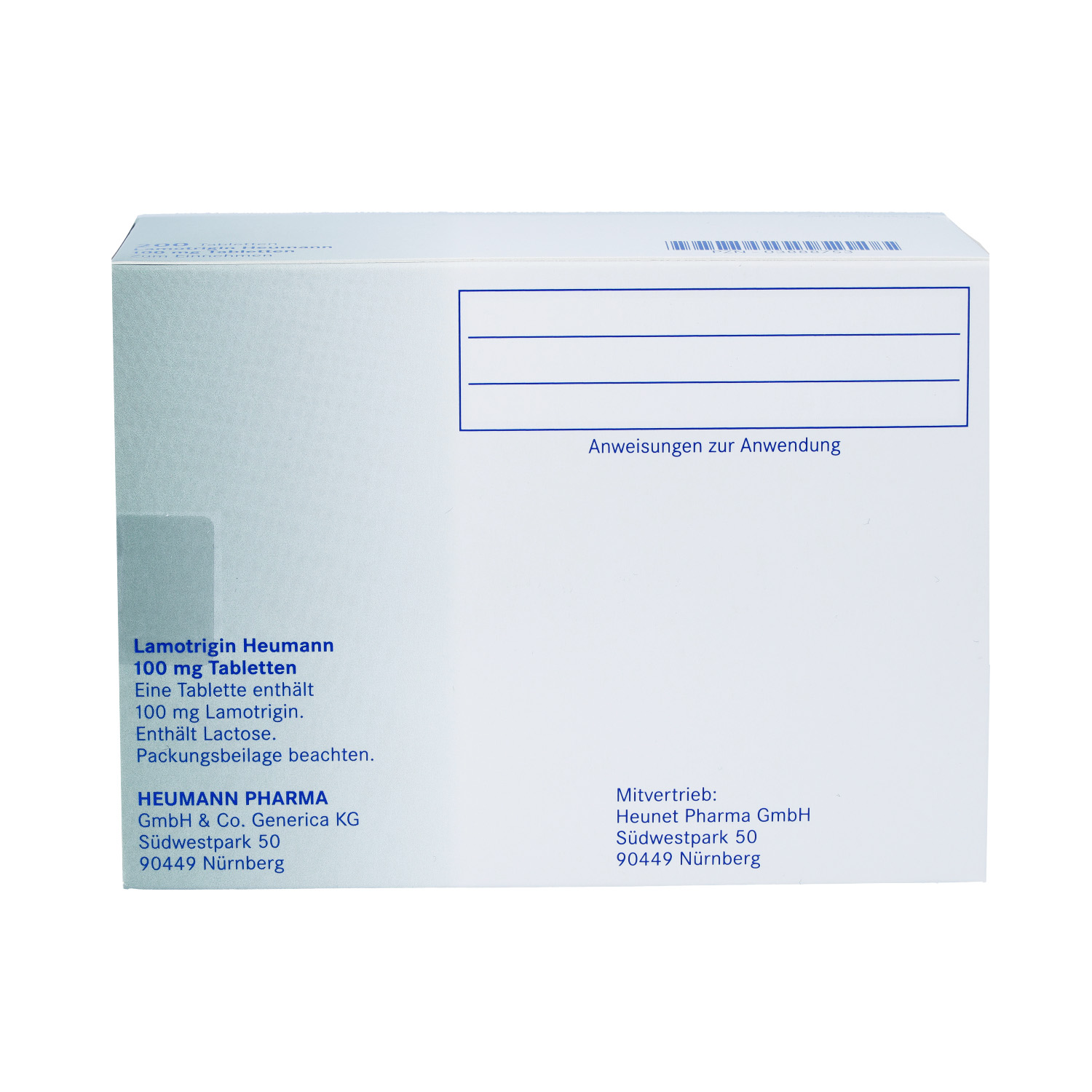 LAMOTRIGIN Heumann 100 mg Tabletten