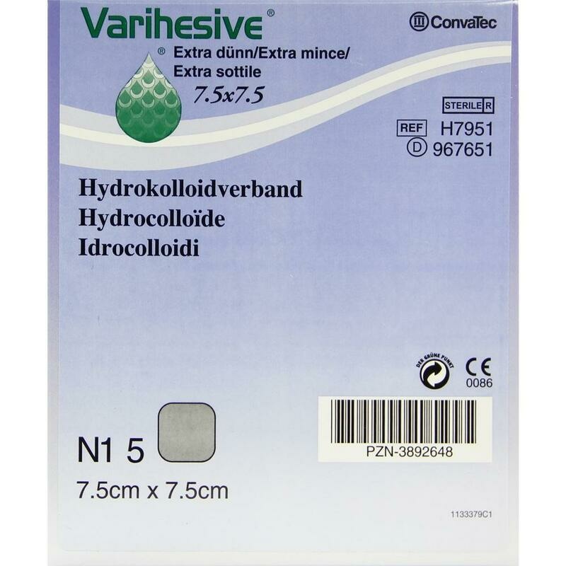VARIHESIVE extra dünn 7,5x7,5 cm HKV hydroaktiv