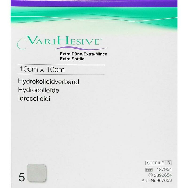 VARIHESIVE extra dünn 10x10 cm HKV hydroaktiv