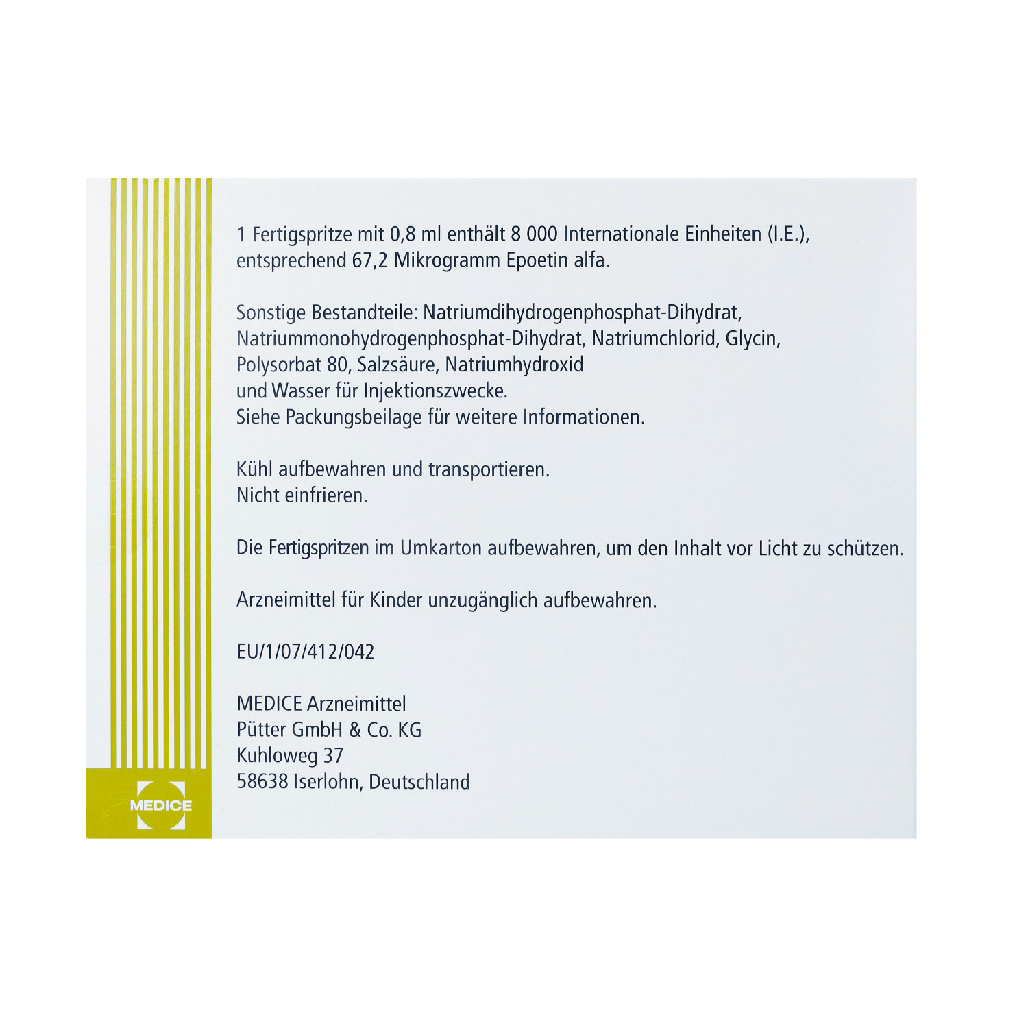 ABSEAMED 8.000 I.E./0,8 ml Inj.-Lsg.i.e.F.-Sp.