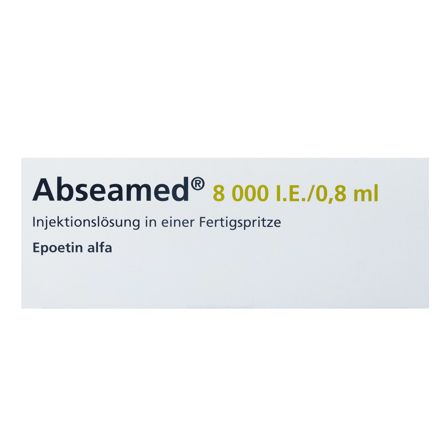 ABSEAMED 8.000 I.E./0,8 ml Inj.-Lsg.i.e.F.-Sp.