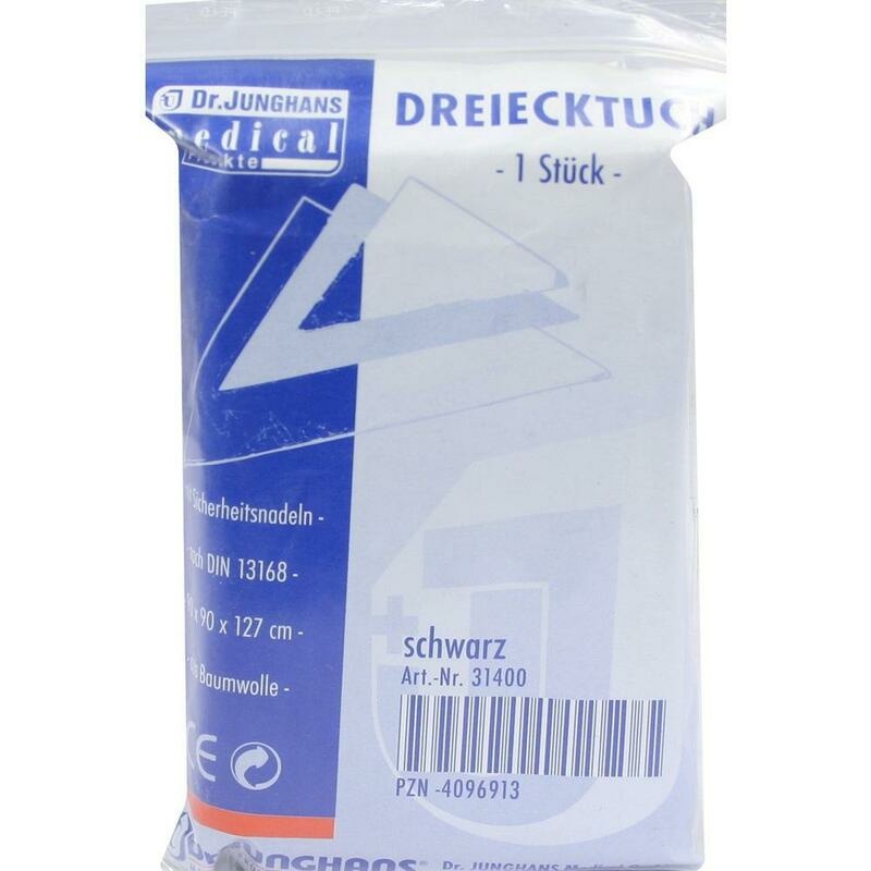 DREIECKTUCH schwarz 90x90x127 31400