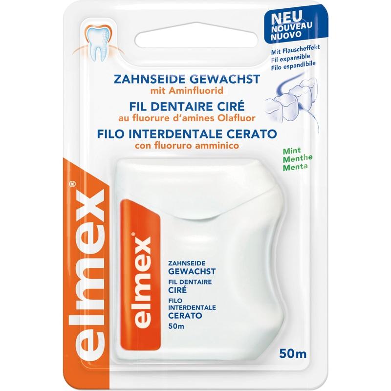 ELMEX Zahnseide gewachst mit Aminfluorid