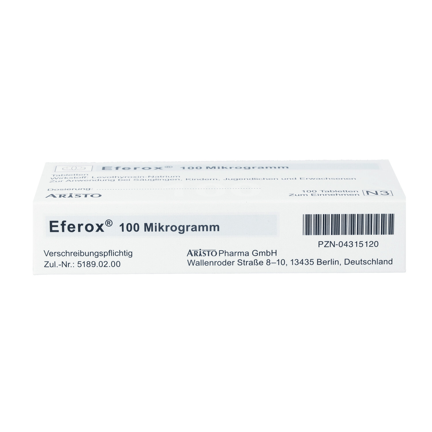 EFEROX 100 Mikrogramm Tabletten