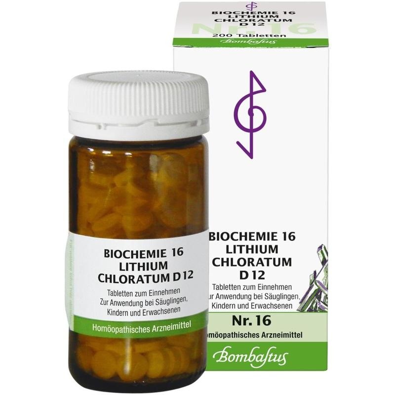 BIOCHEMIE 16 Lithium chloratum D 12 Tabletten