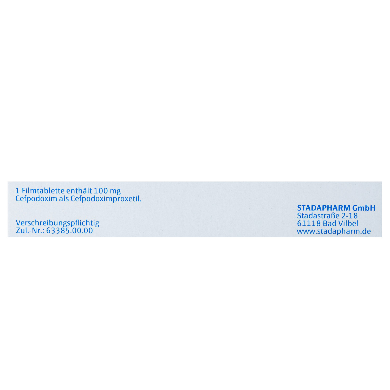 CEFPODOXIM STADA 100 mg Filmtabletten