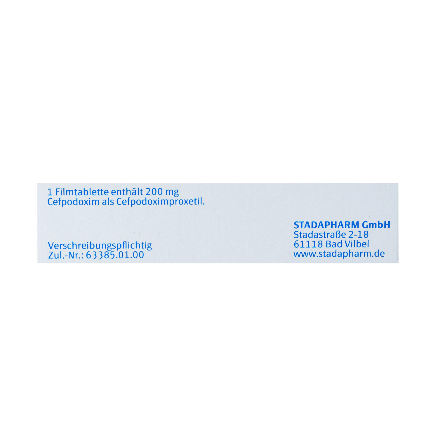 CEFPODOXIM STADA 200 mg Filmtabletten