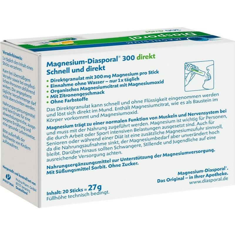 MAGNESIUM DIASPORAL 300 direkt Granulat