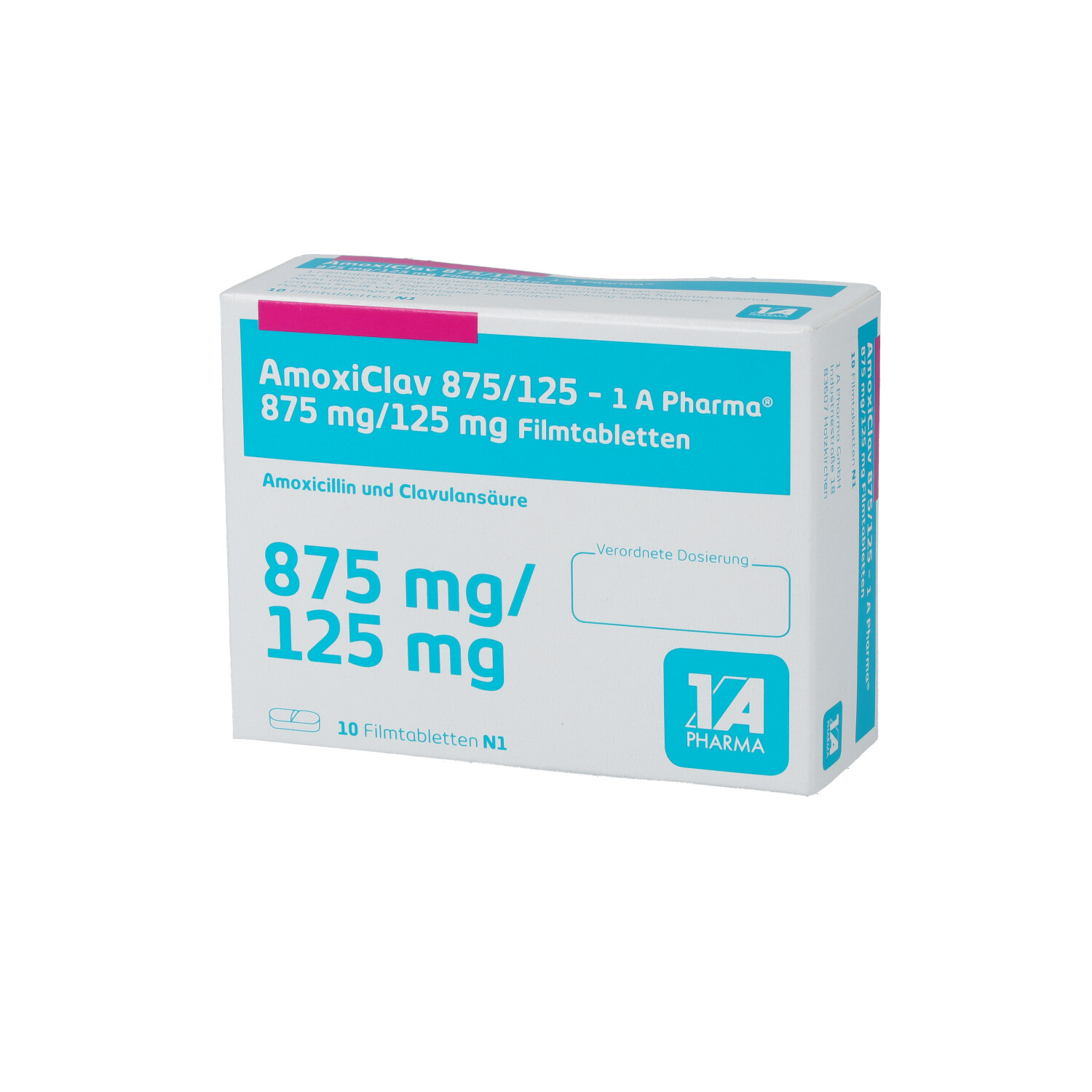 AMOXICLAV 875/125-1A Pharma Filmtabletten
