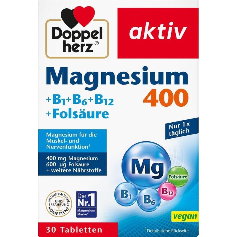 DOPPELHERZ Magnesium 400 mg Tabletten