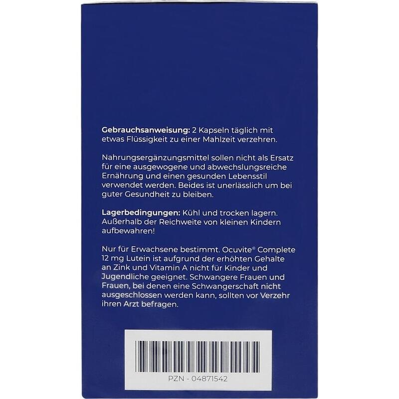 OCUVITE Complete 12 mg Lutein Kapseln