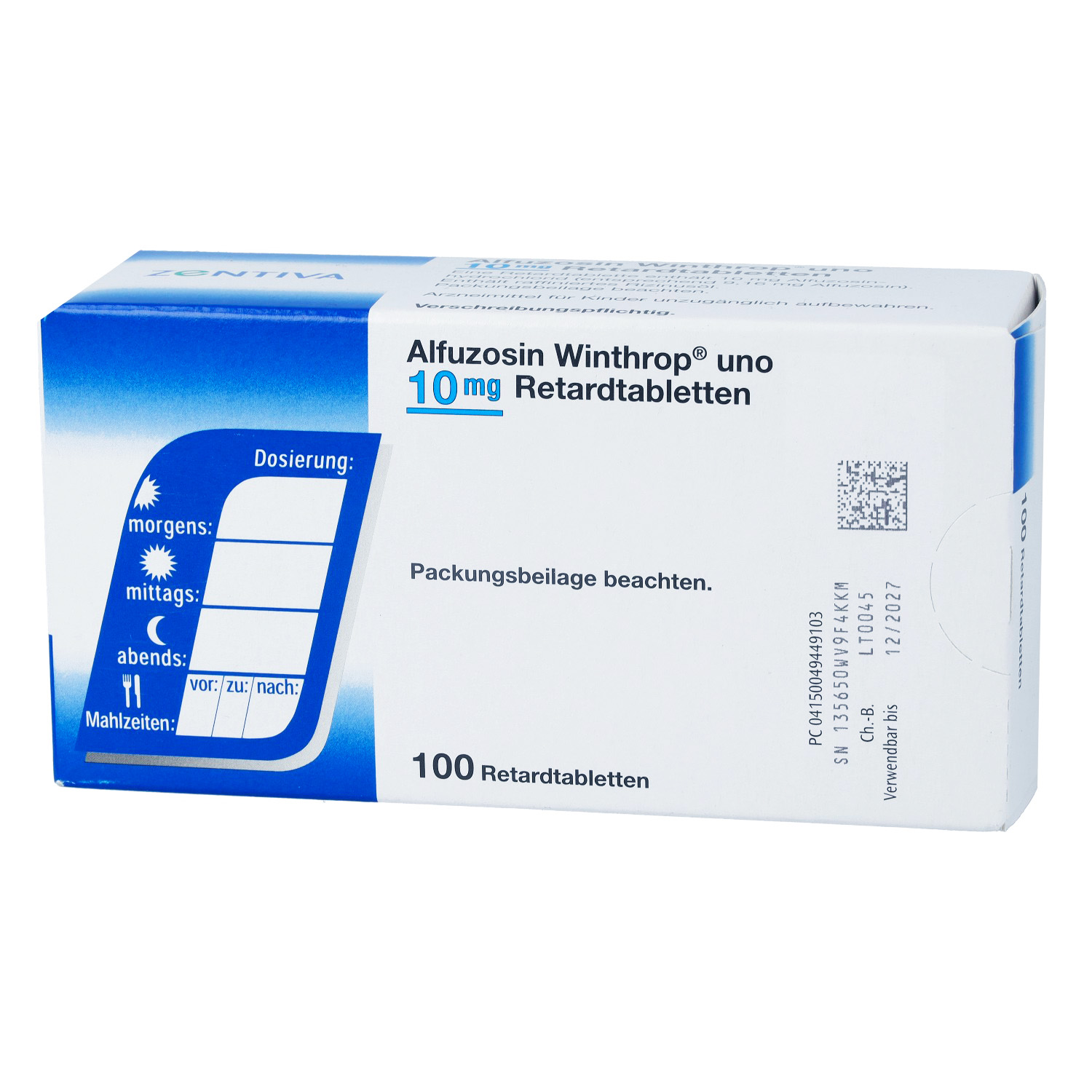 ALFUZOSIN Winthrop Uno 10 mg Retardtabletten