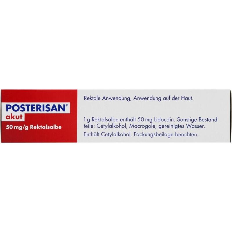 POSTERISAN akut 50 mg/g Rektalsalbe