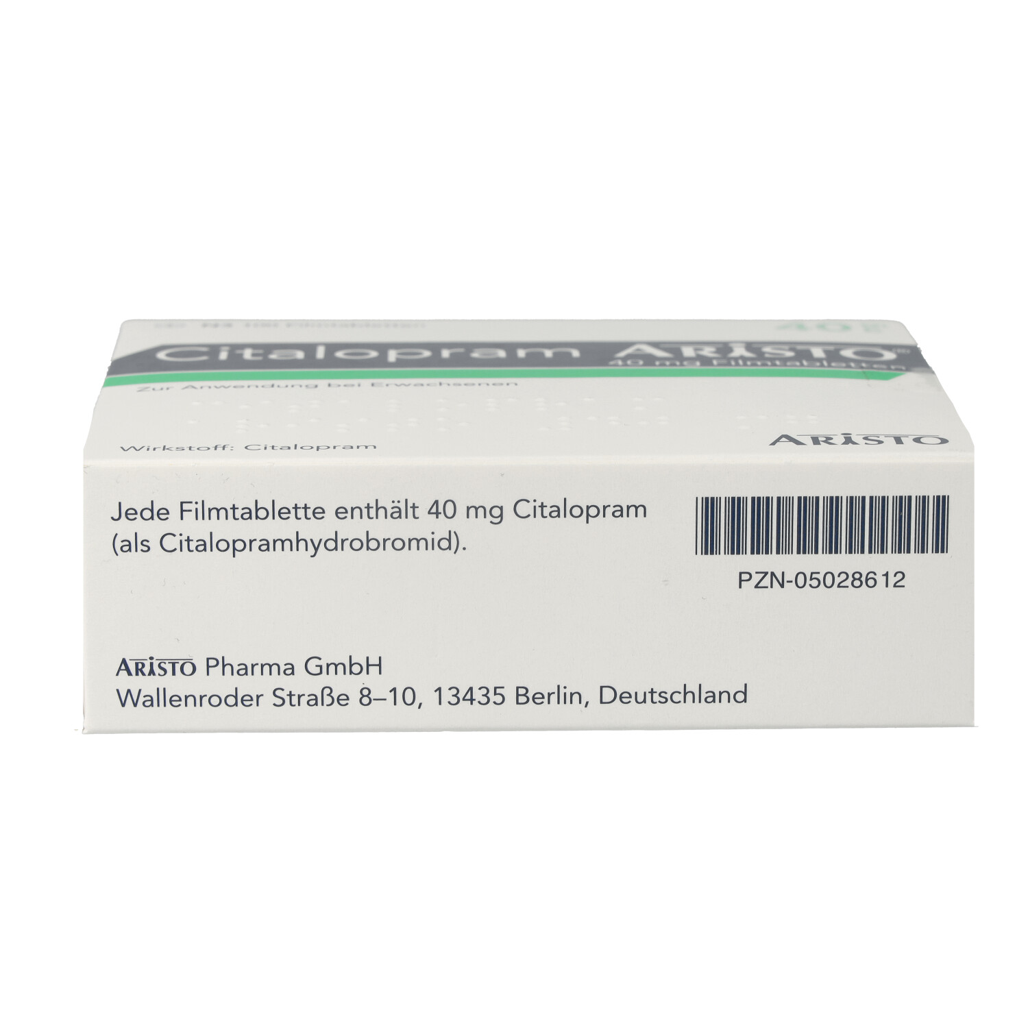 CITALOPRAM Aristo 40 mg Filmtabletten