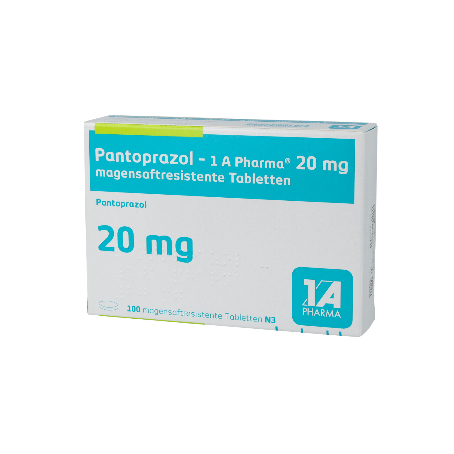 PANTOPRAZOL-1A Pharma 20 mg magensaftres.Tabletten
