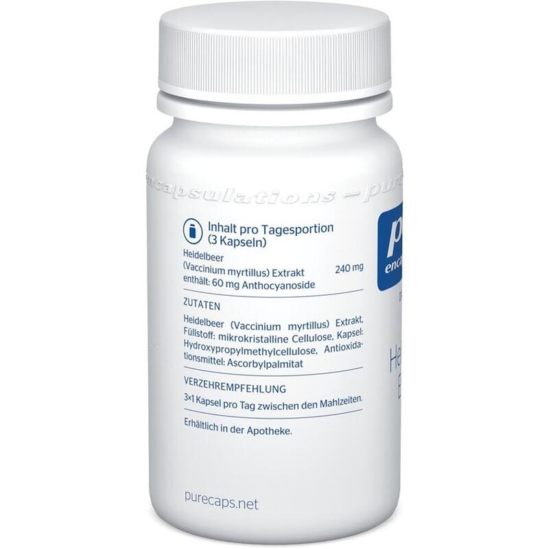 PURE ENCAPSULATIONS Heidelbeer Extrakt 80 mg Kaps.