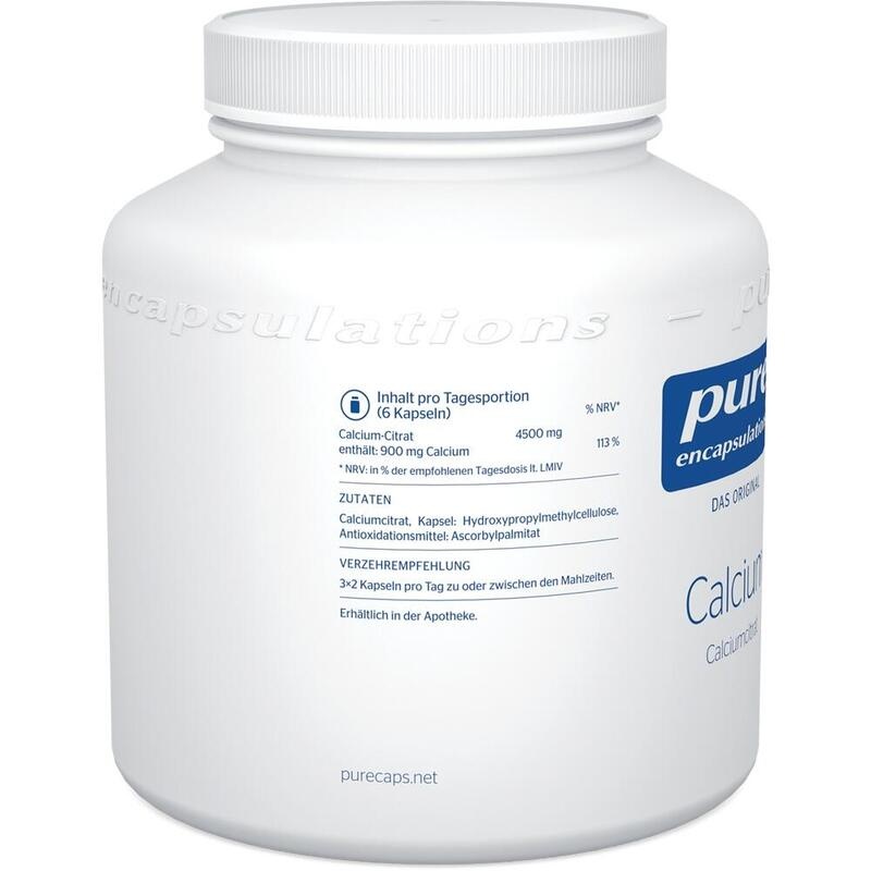 PURE ENCAPSULATIONS Calcium Calciumcitrat Kapseln