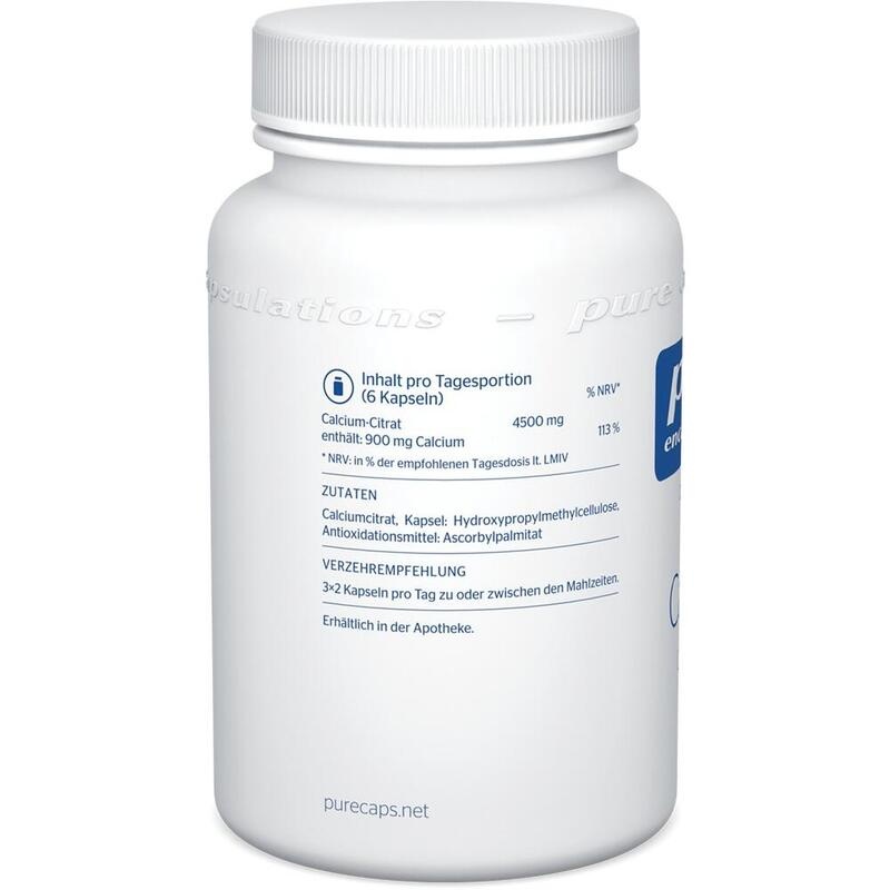 PURE ENCAPSULATIONS Calcium Calciumcitrat Kapseln